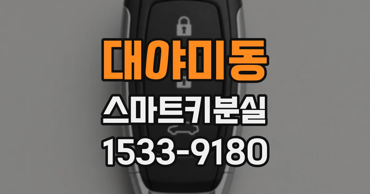 대야미동 스마트키분실
