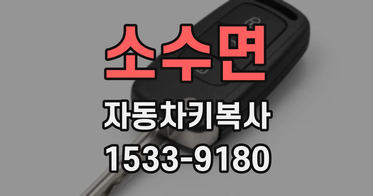 소수면 자동차키복사