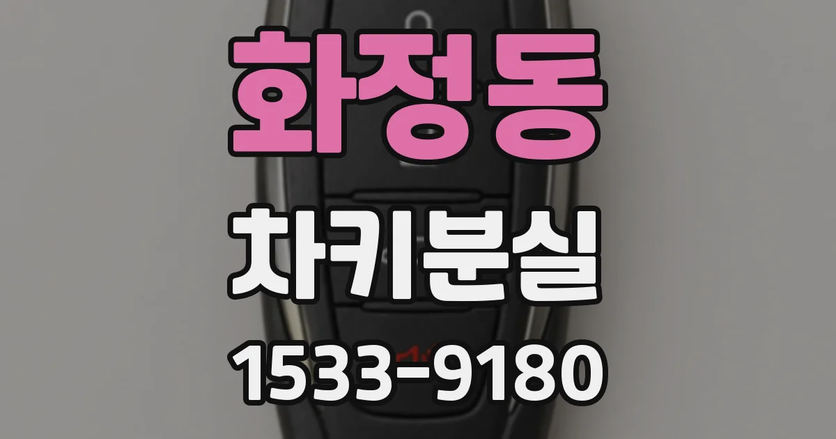 화정동 차키분실