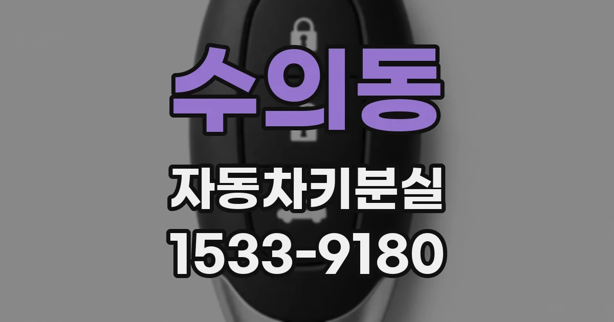 수의동 자동차키분실