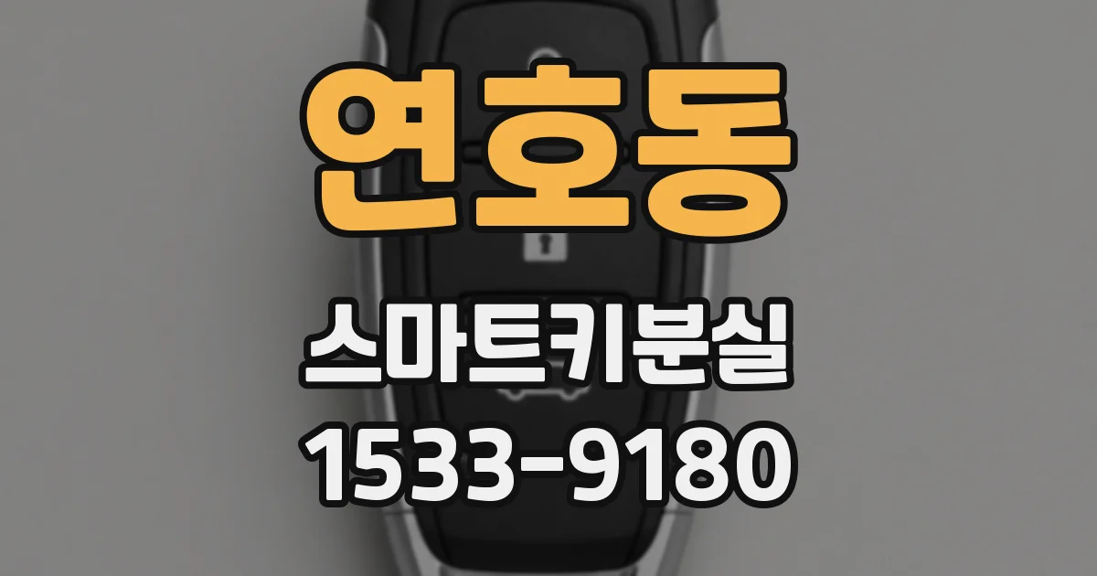 연호동 스마트키분실