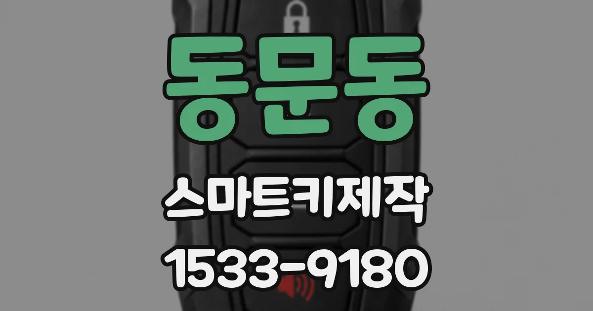 동문동 스마트키제작