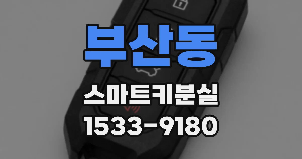 부산동 스마트키분실