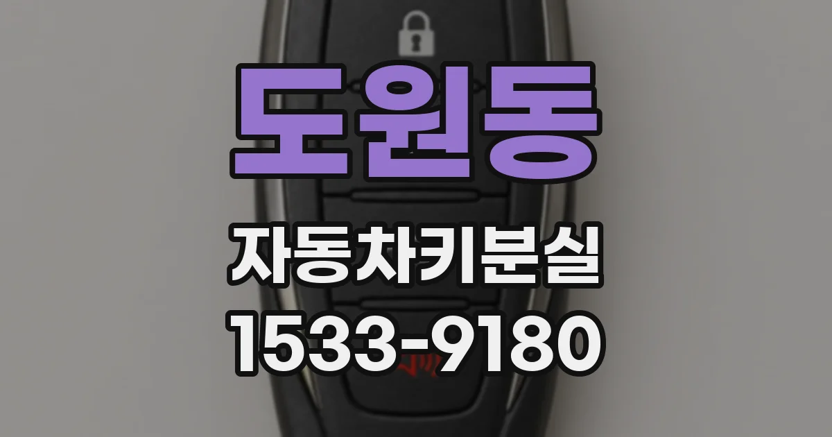 도원동 자동차키분실