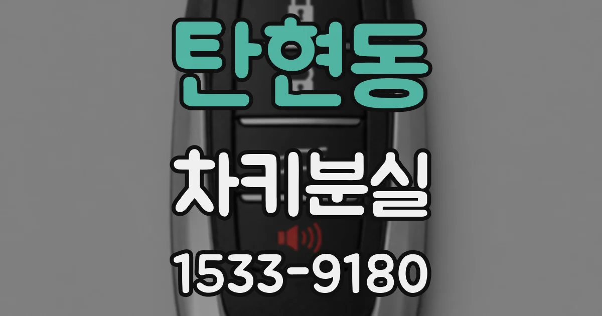 탄현동 차키분실