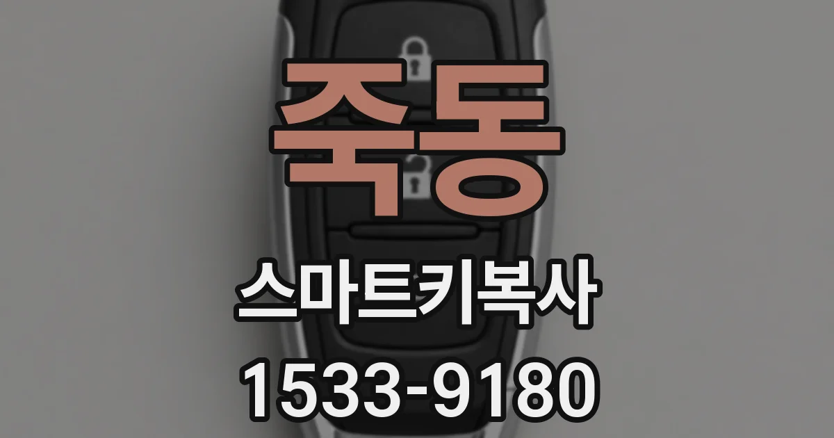 죽동 스마트키복사