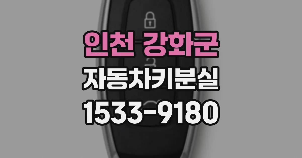 인천 강화군 자동차키분실