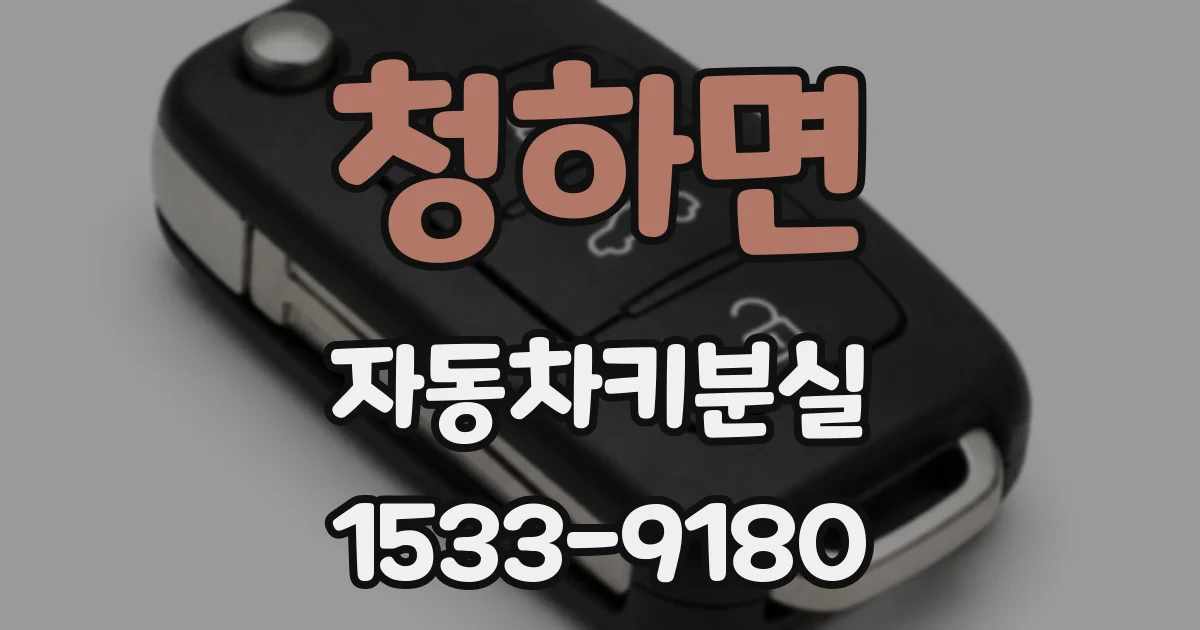 청하면 자동차키분실