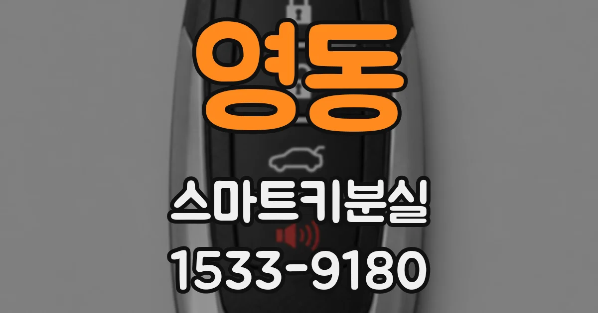 영동 스마트키분실