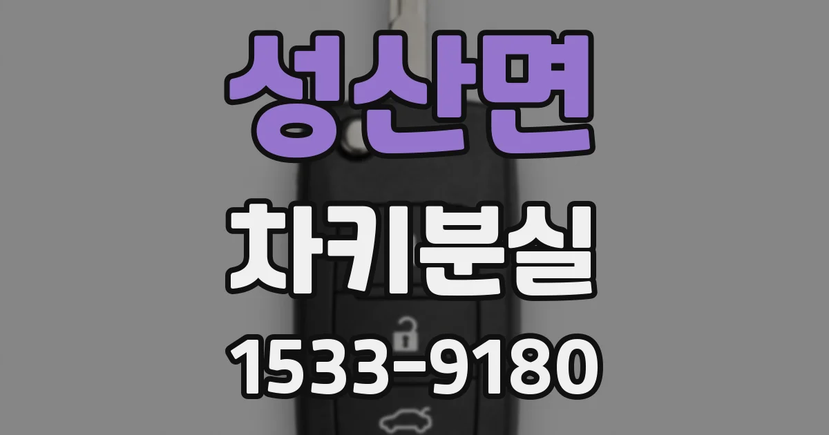 성산면 차키분실
