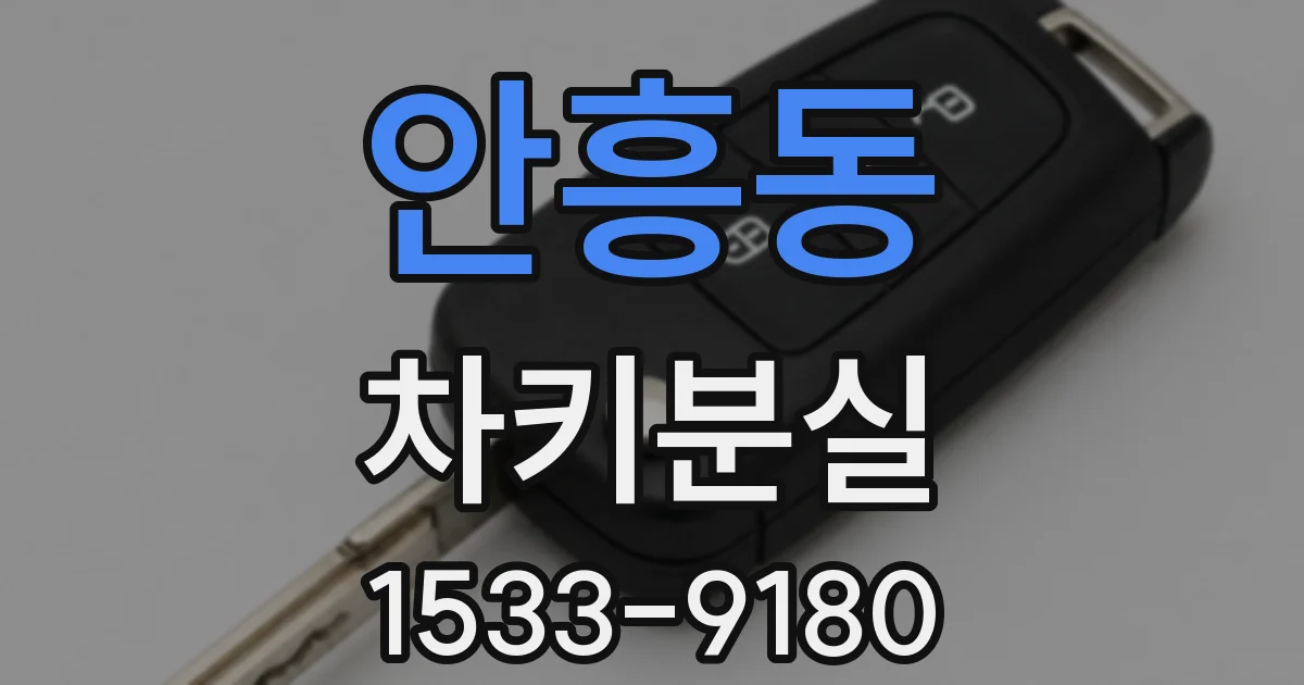 안흥동 차키분실