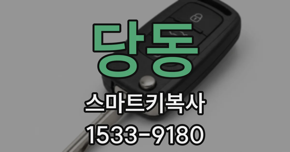 당동 스마트키복사