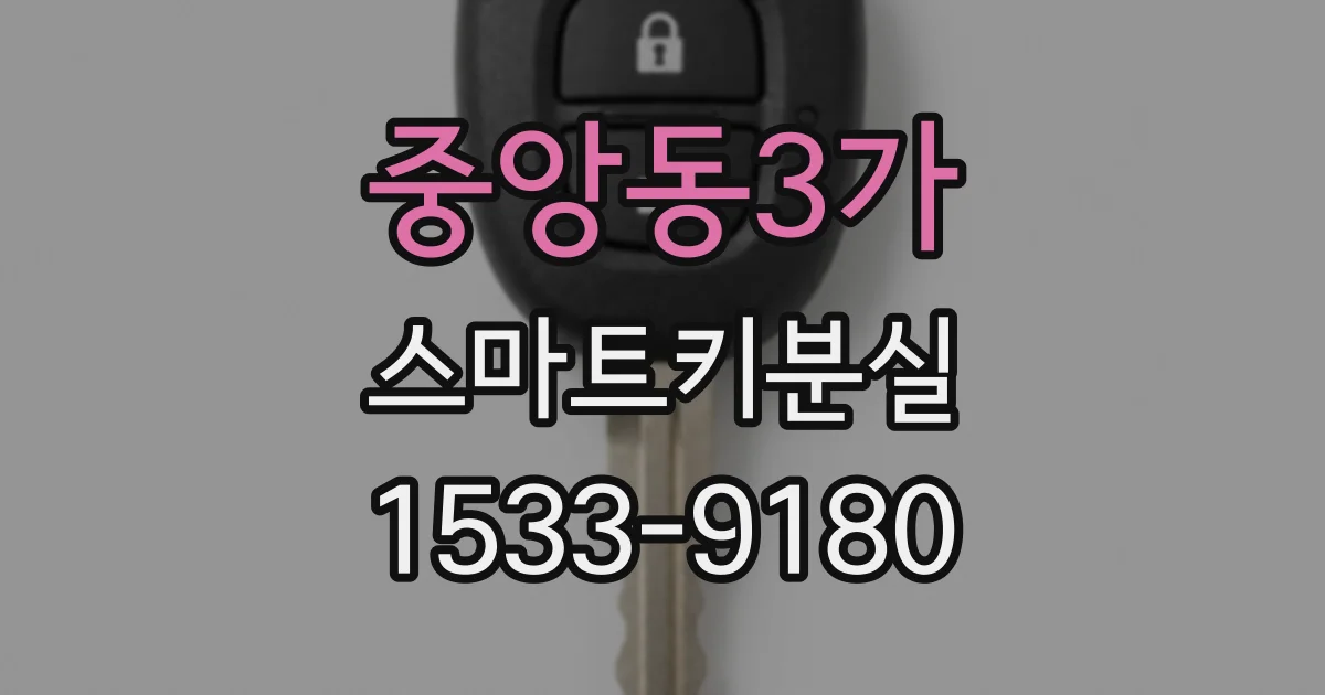 중앙동3가 스마트키분실