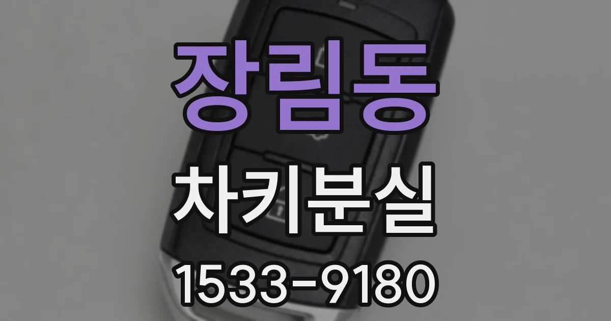 장림동 차키분실