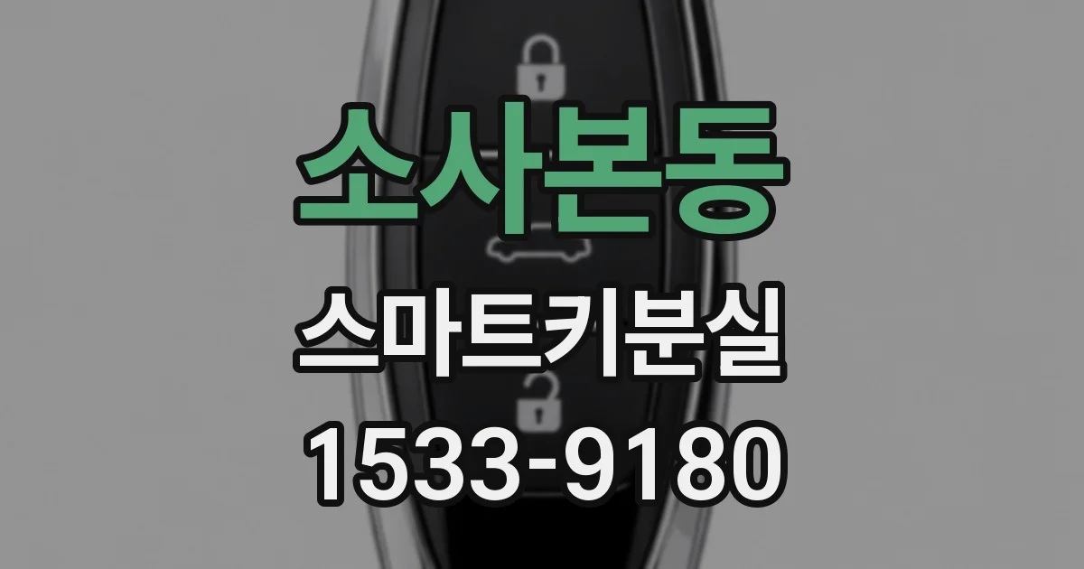 소사본동 스마트키분실
