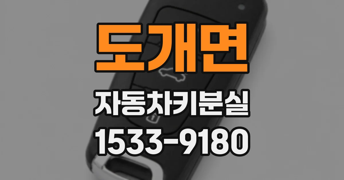 도개면 자동차키분실