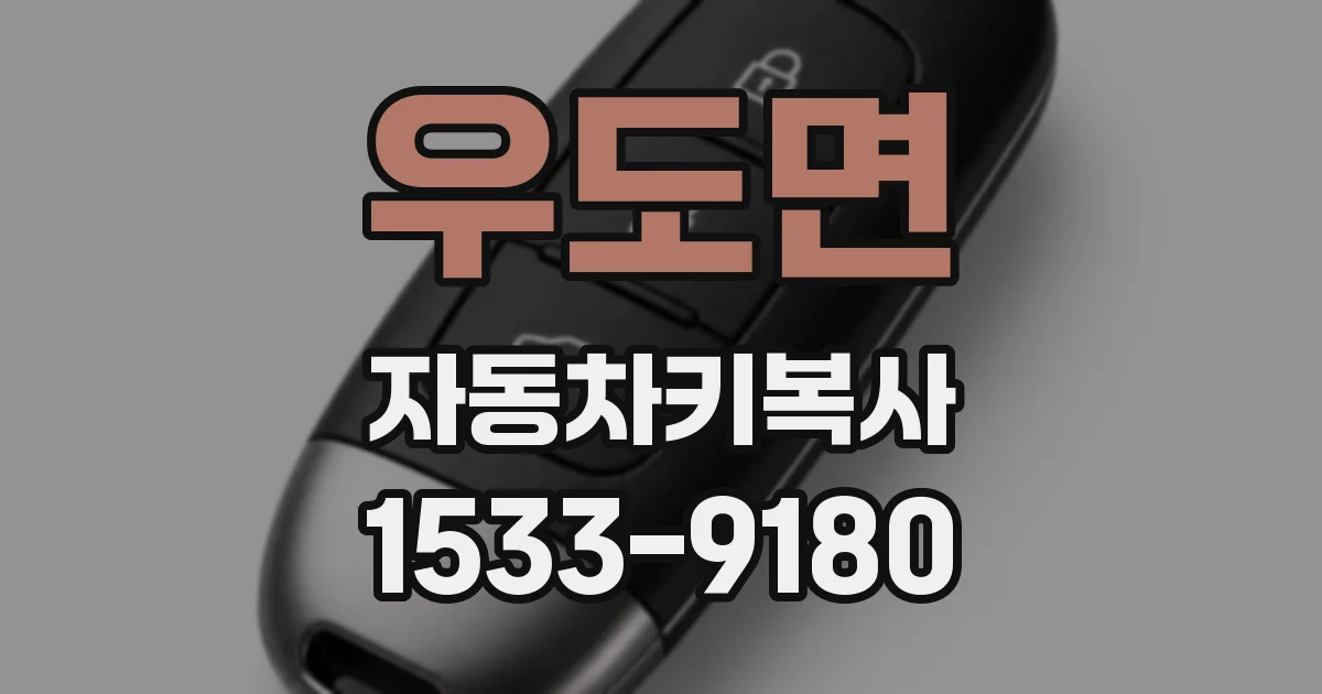 우도면 자동차키복사