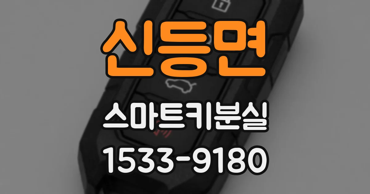 신등면 스마트키분실