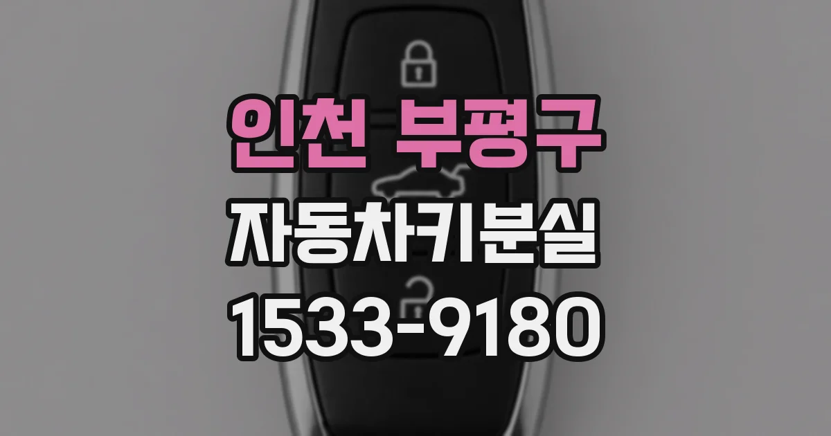 인천 부평구 자동차키분실