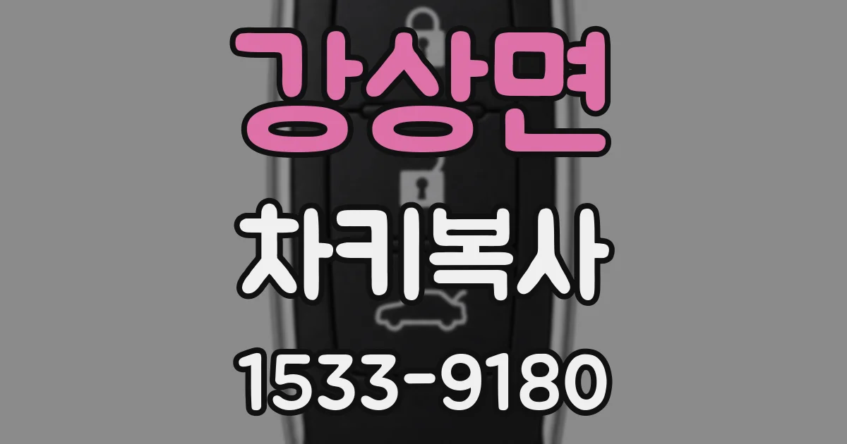 강상면 차키복사