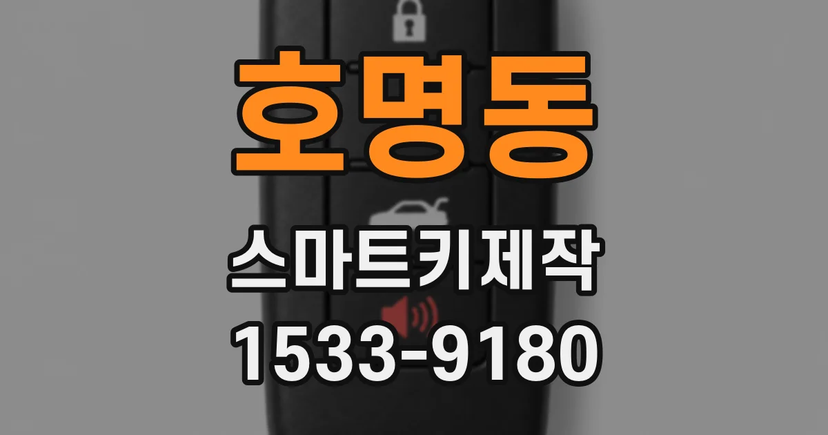 호명동 스마트키제작