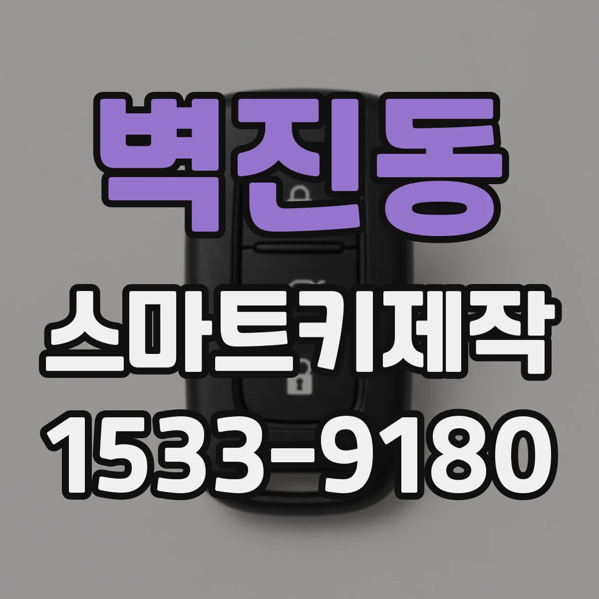 벽진동 스마트키제작
