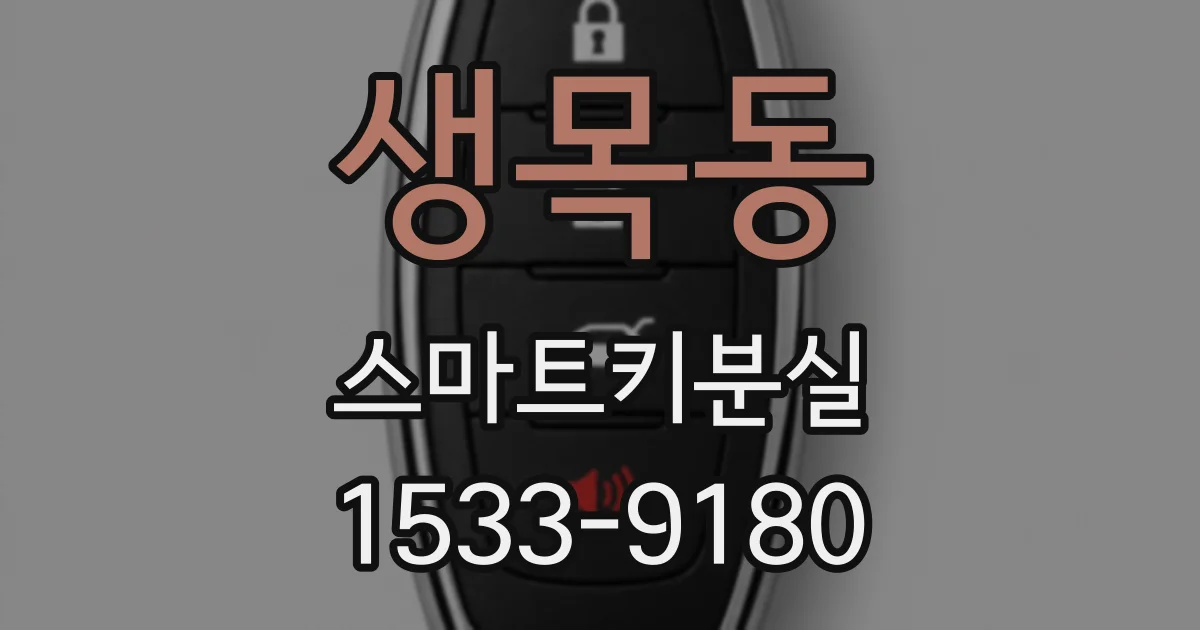 생목동 스마트키분실