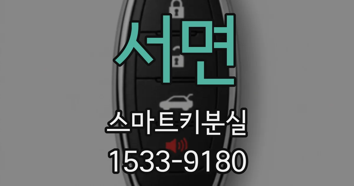 서면 스마트키분실