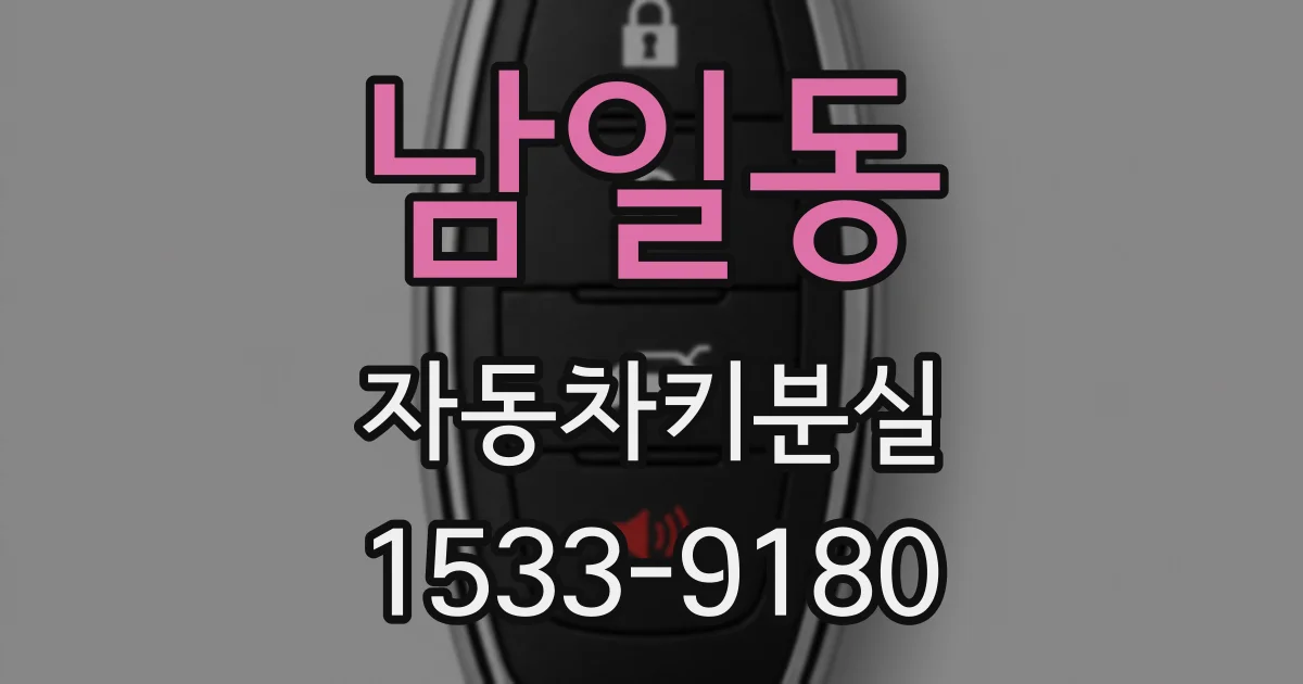 남일동 자동차키분실