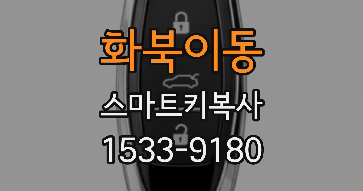 화북이동 스마트키복사