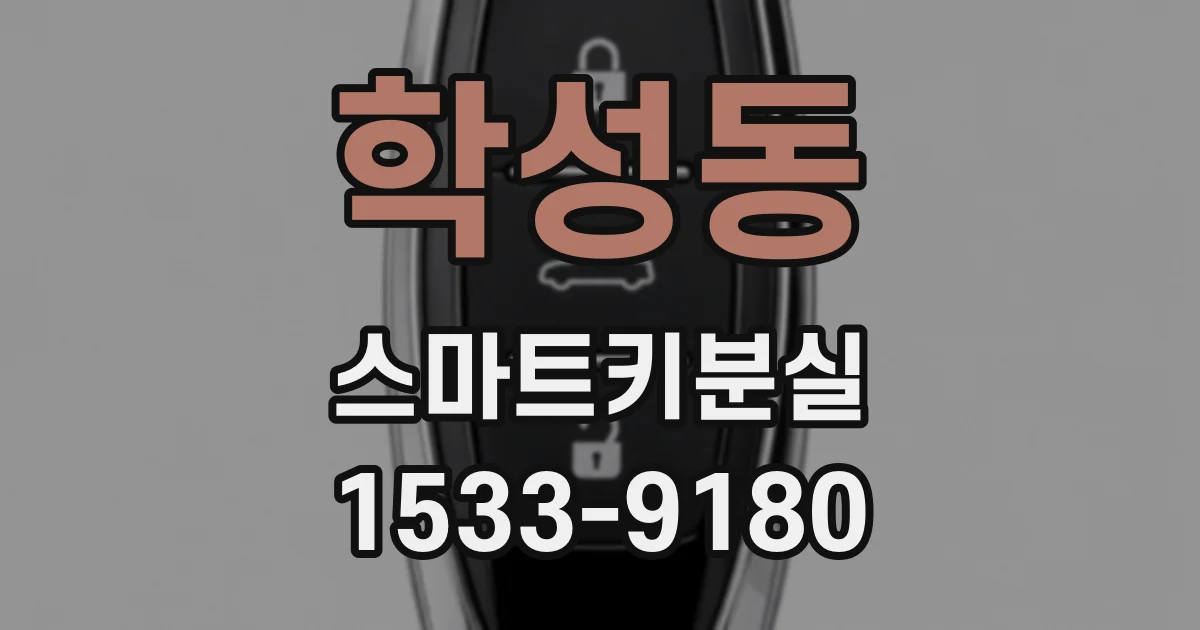 학성동 스마트키분실