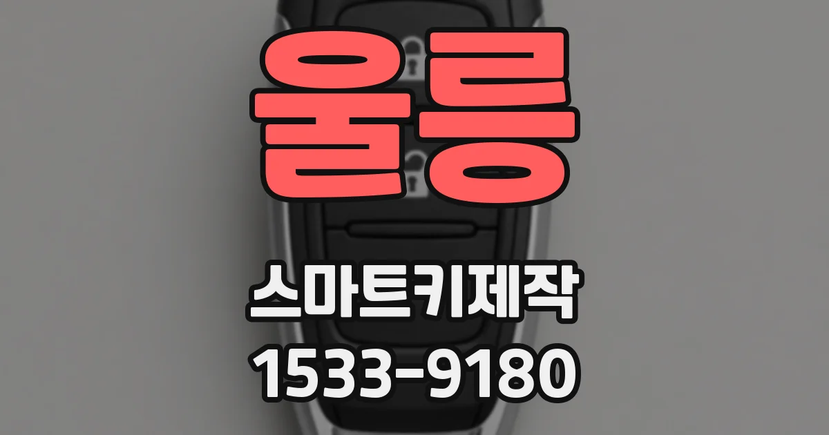 울릉 스마트키제작