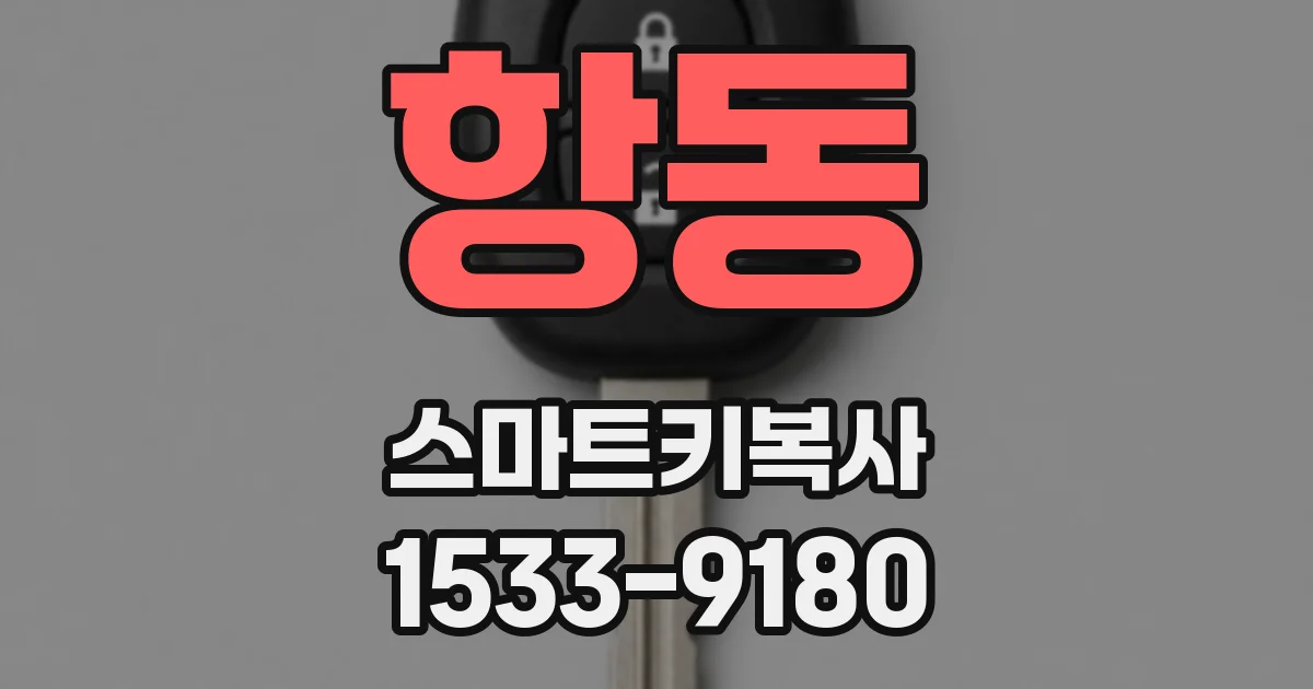 항동 스마트키복사
