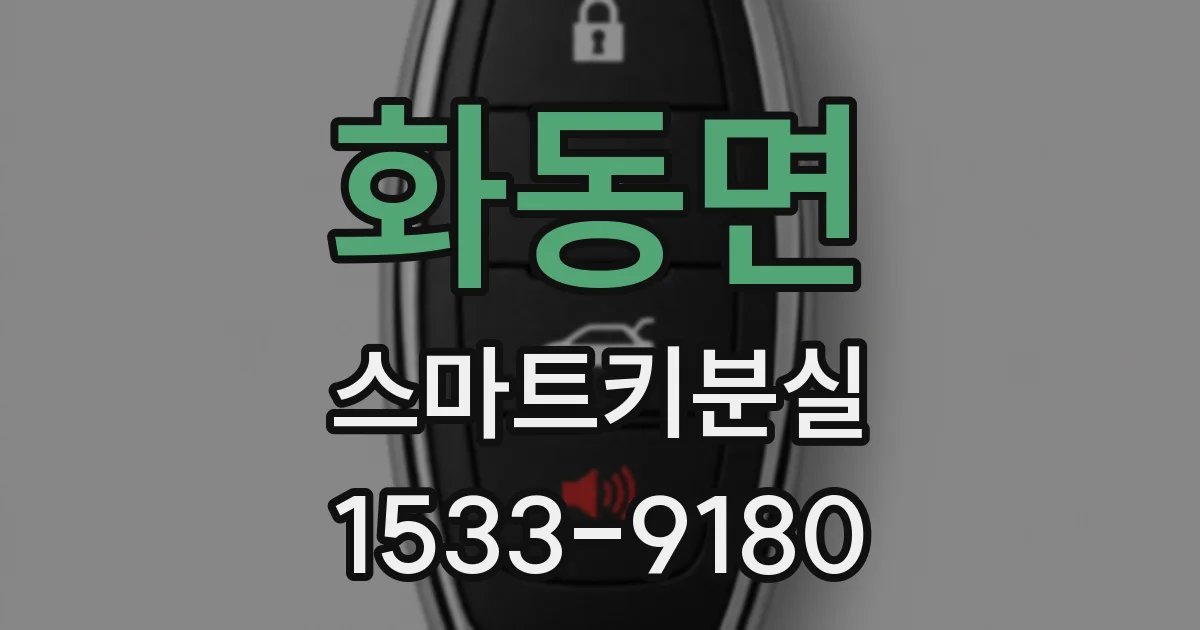 화동면 스마트키분실