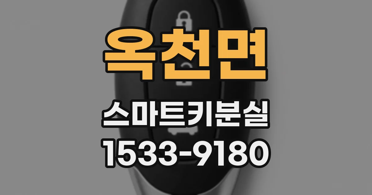 옥천면 스마트키분실