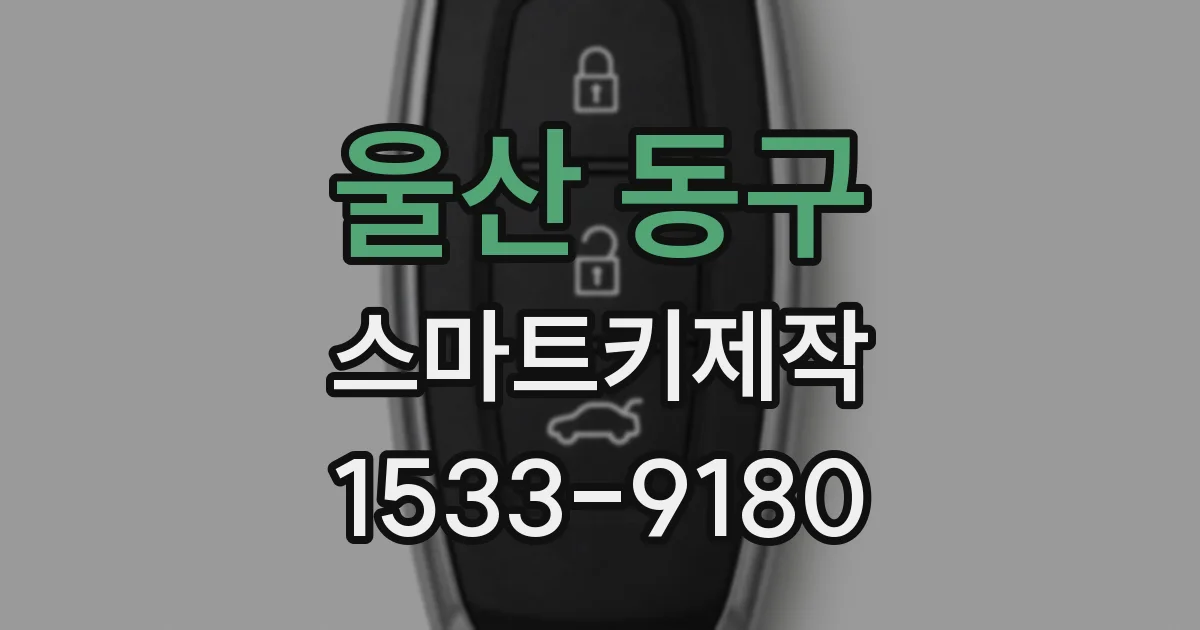 울산 동구 스마트키제작