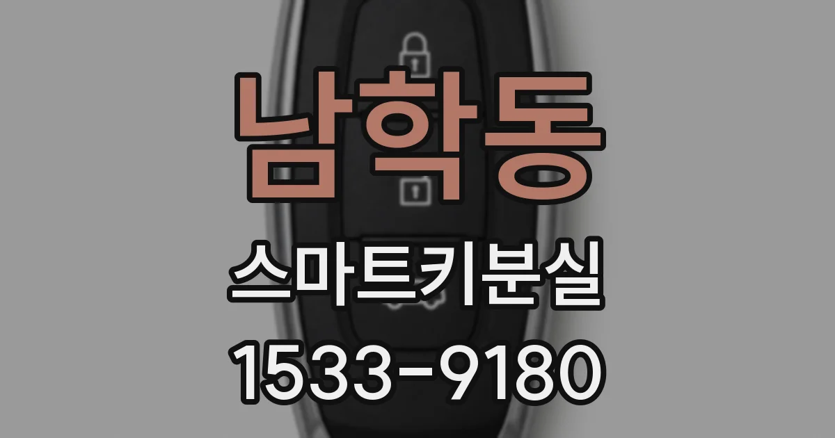 남학동 스마트키분실