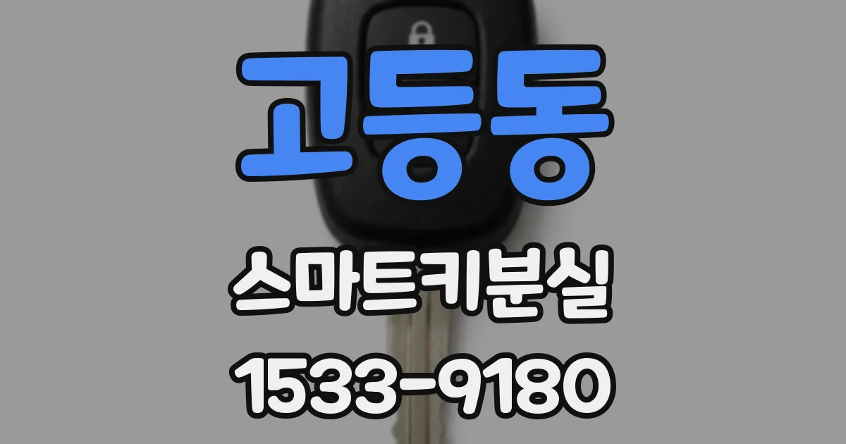 고등동 스마트키분실