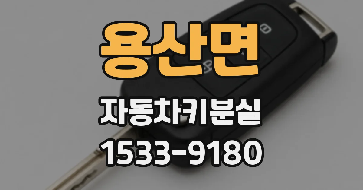 용산면 자동차키분실