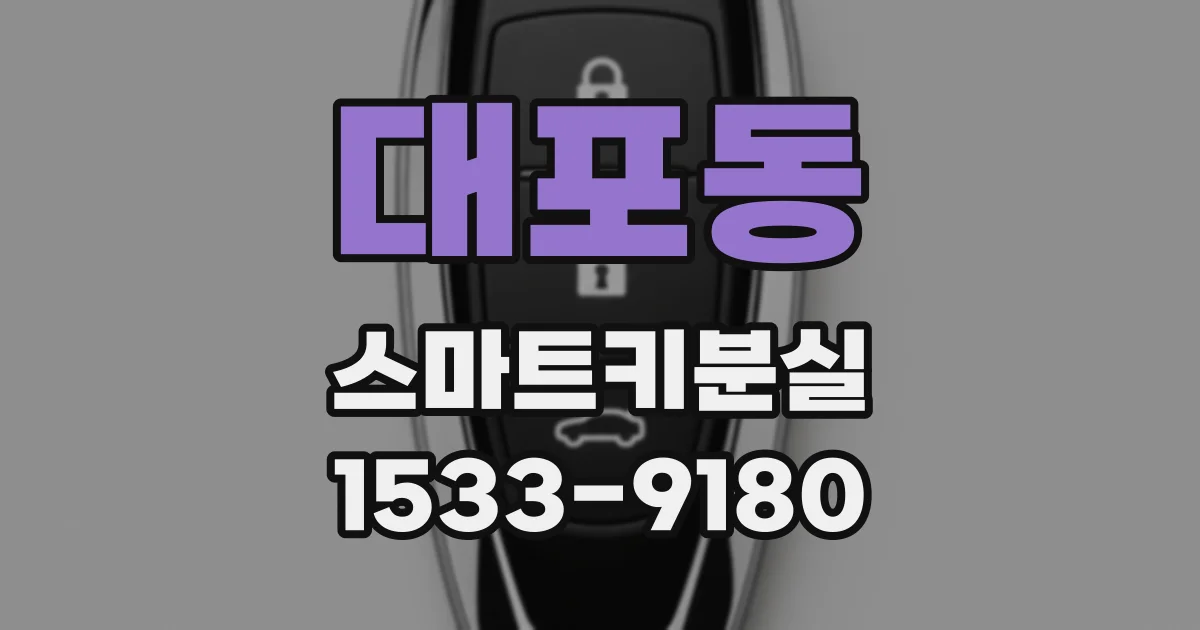 대포동 스마트키분실