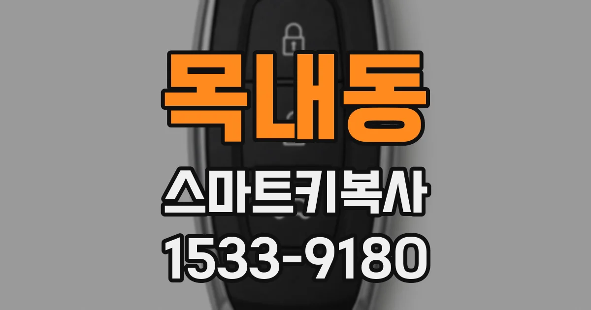목내동 스마트키복사