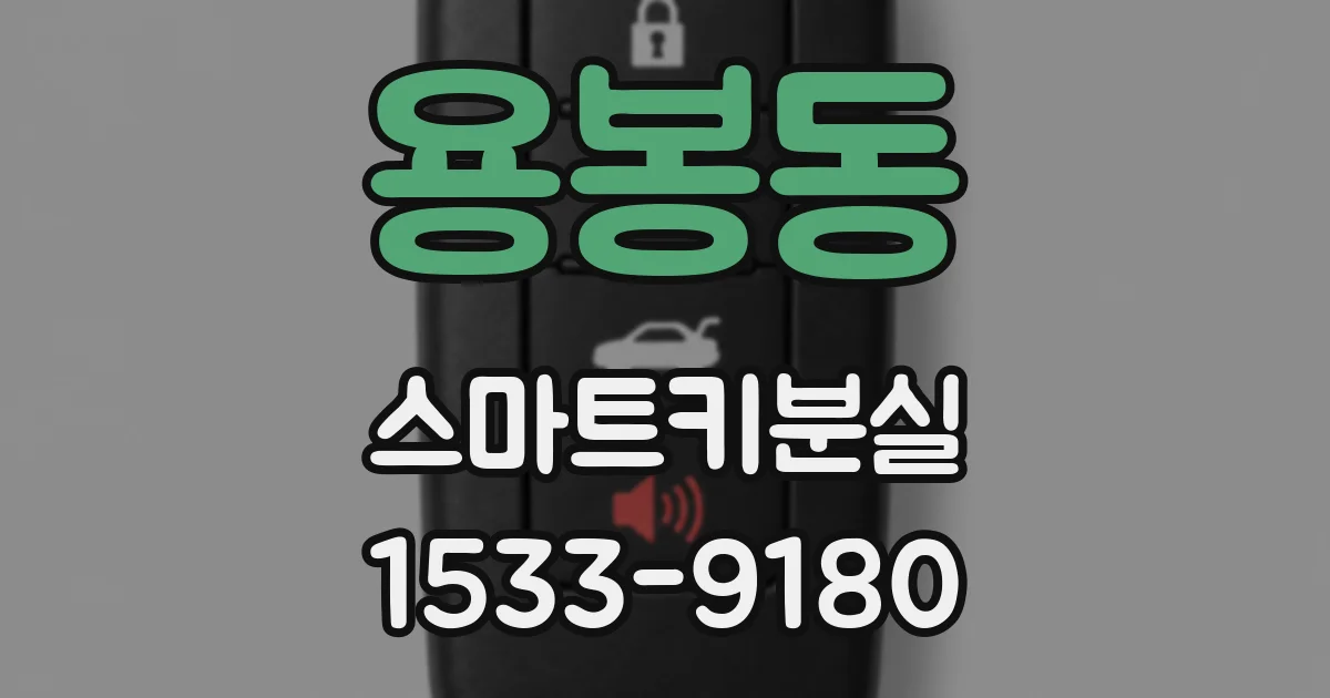 용봉동 스마트키분실