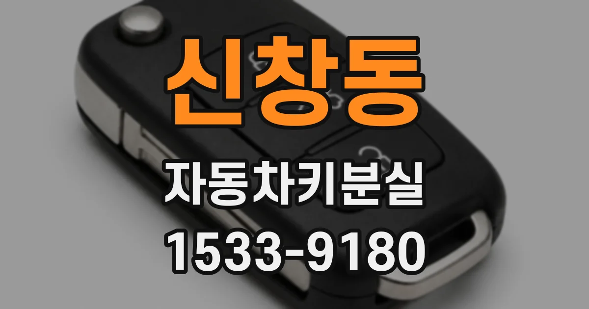 신창동 자동차키분실