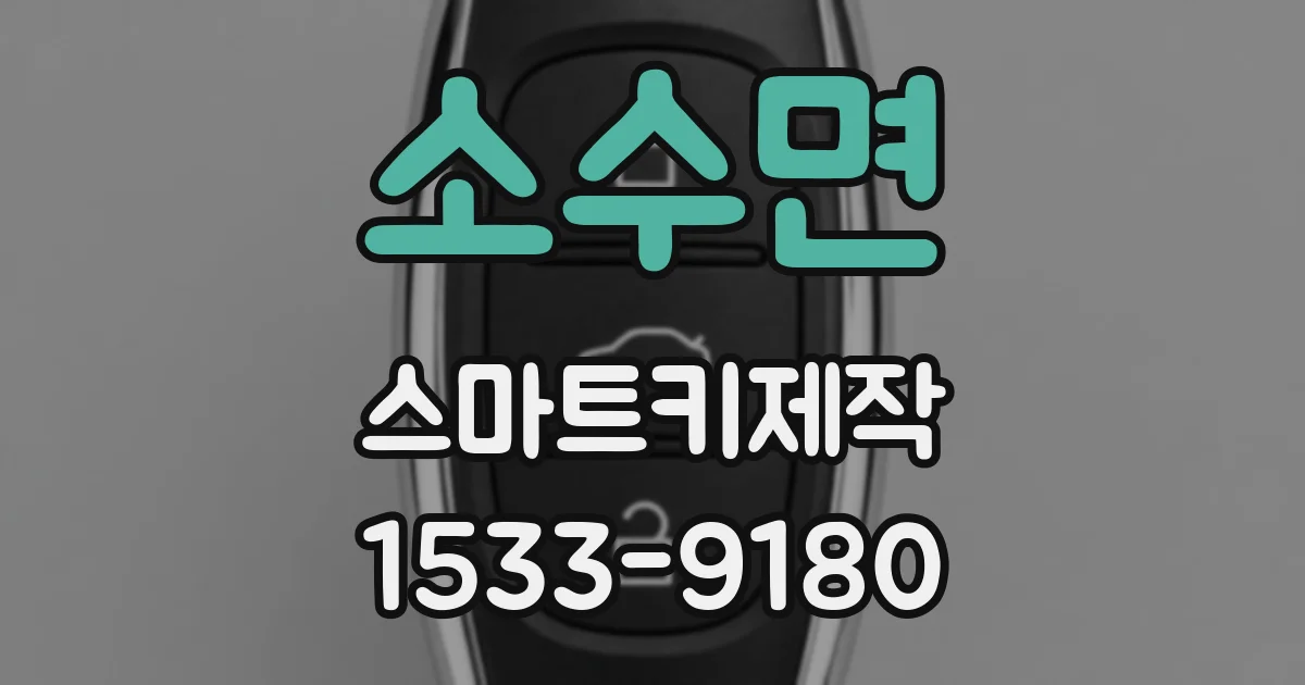 소수면 스마트키제작