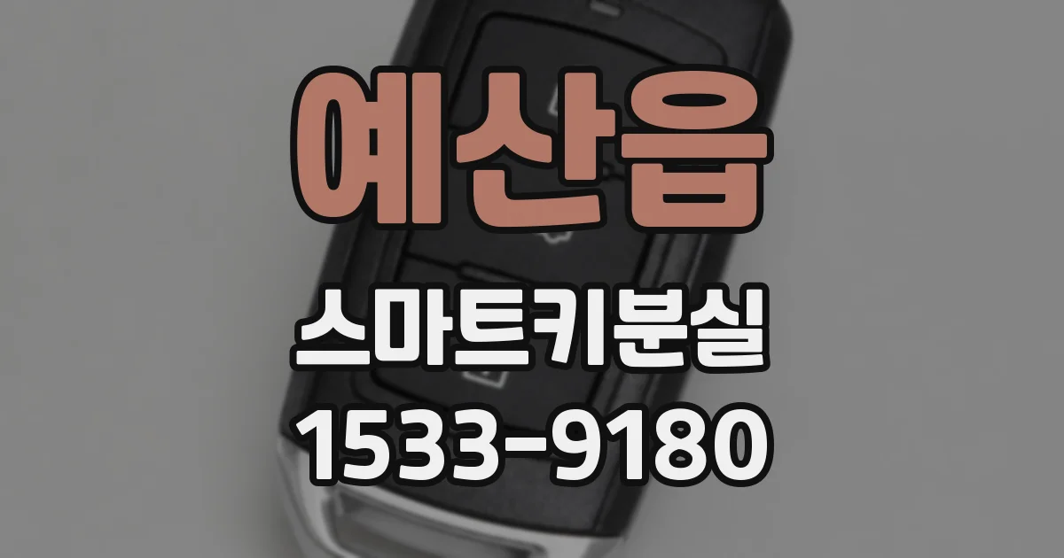 예산읍 스마트키분실