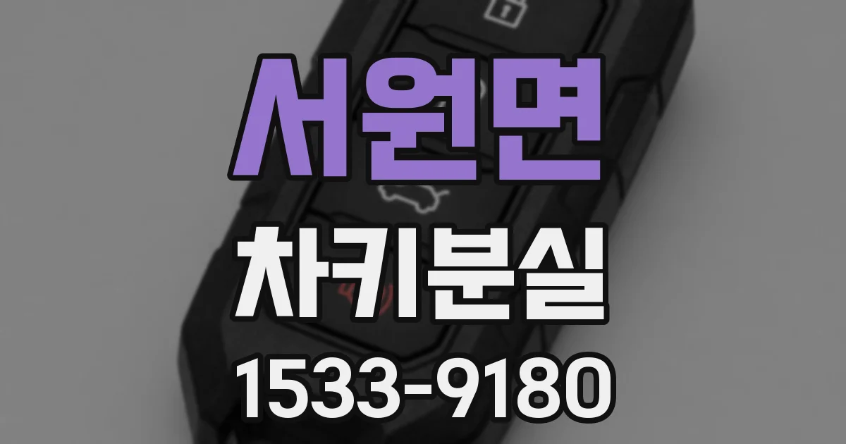 서원면 차키분실