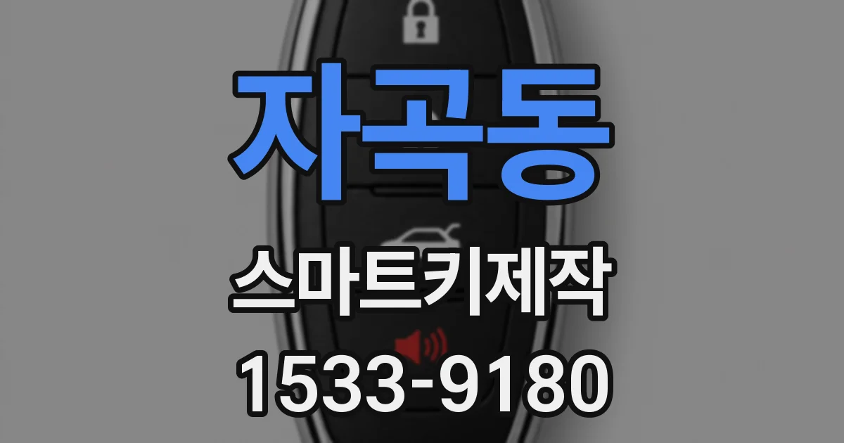 자곡동 스마트키제작