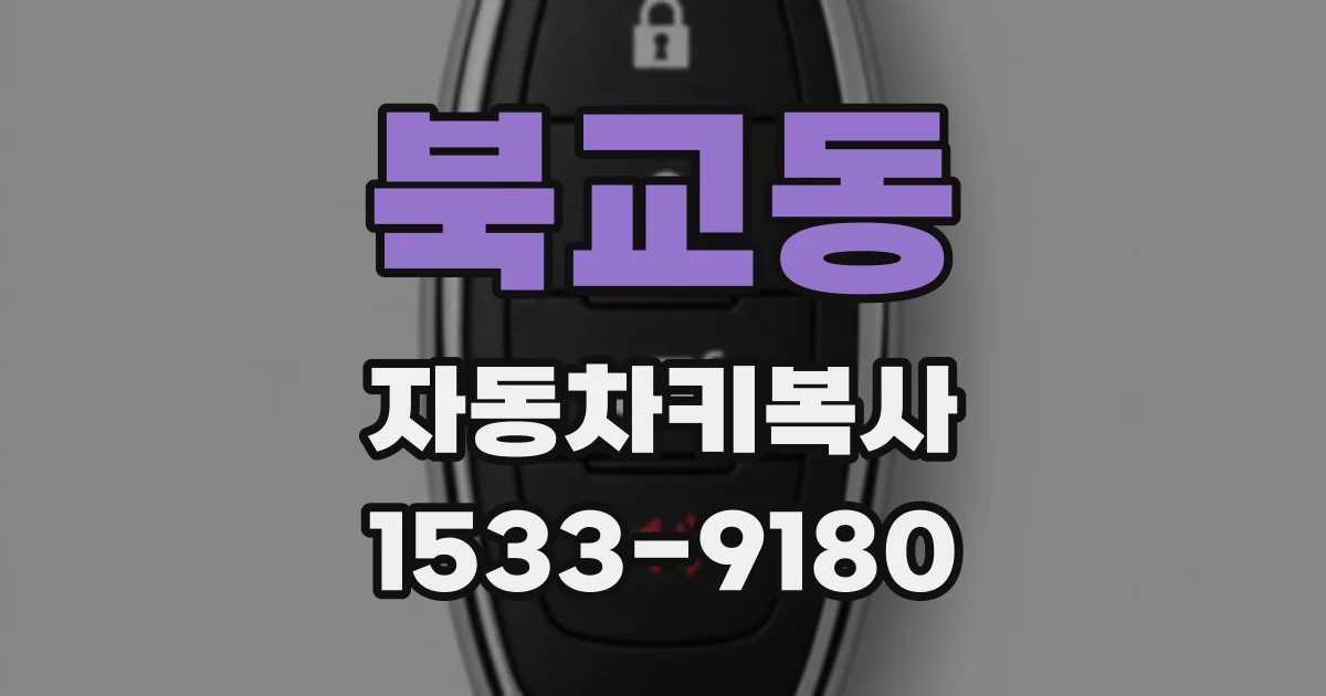 북교동 자동차키복사