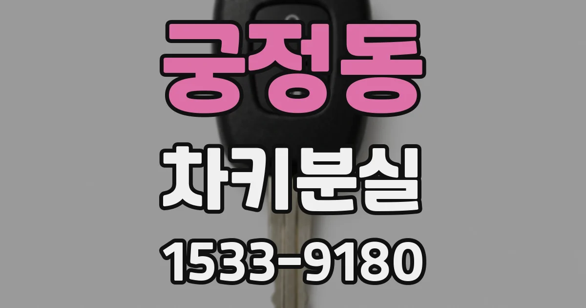 궁정동 차키분실