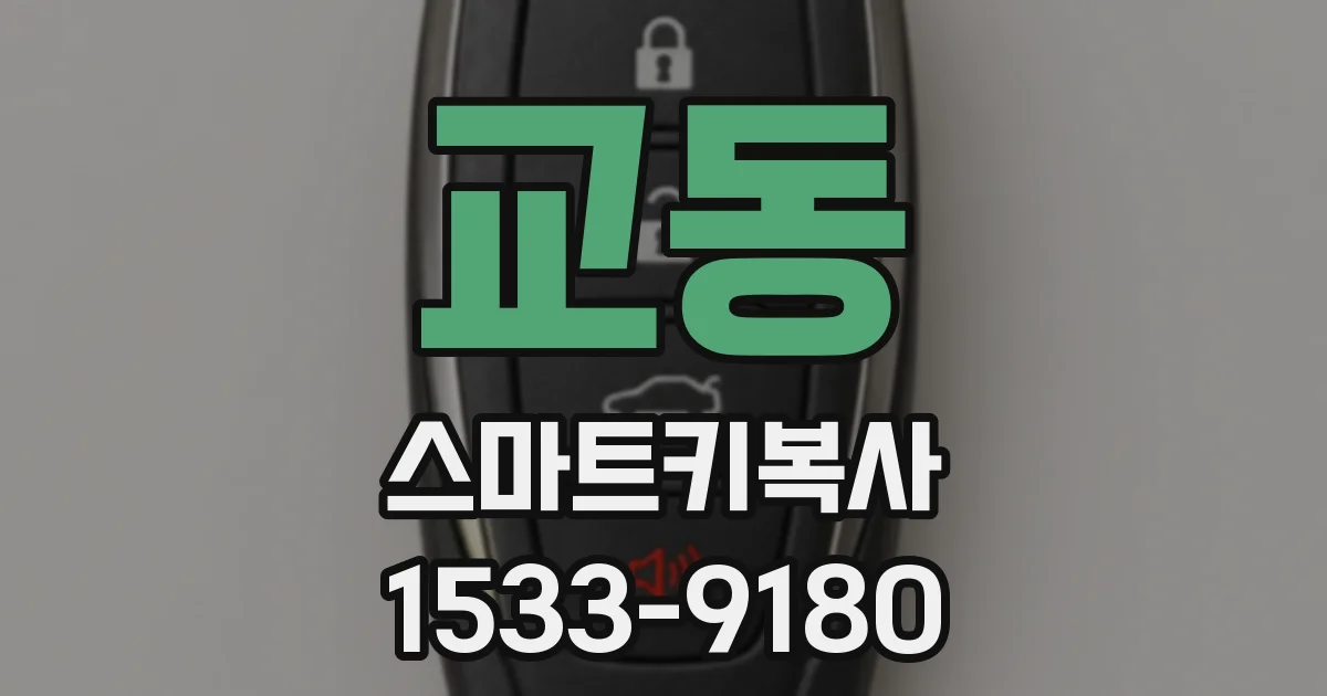 교동 스마트키복사
